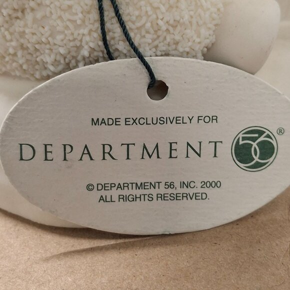 Department 56 Snowbabies Figurine With Jack-In-The-Box Clown In White Porcelain - Picture 6 of 7